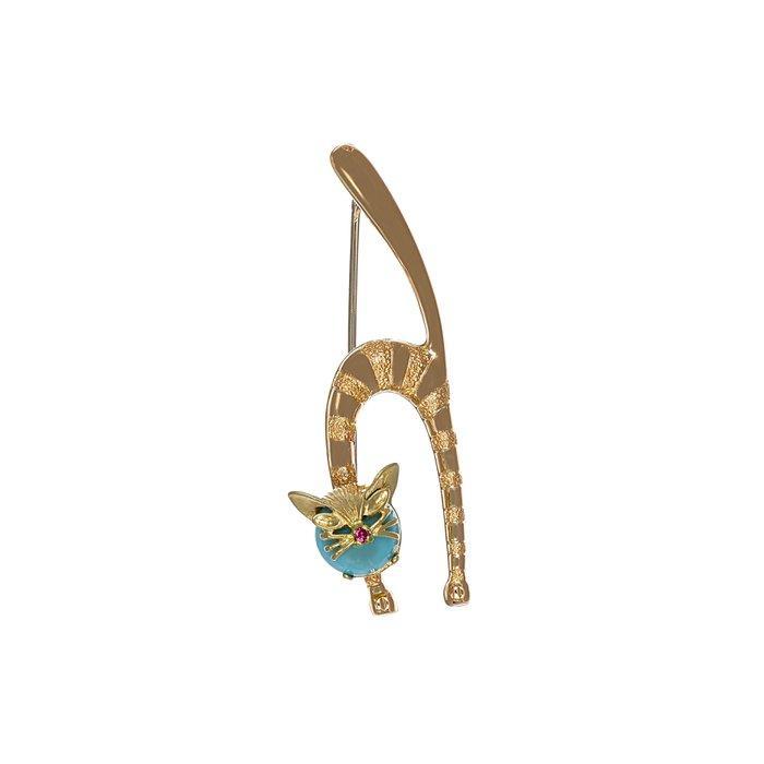 Broche - 18 karaat Geel goud, Sieraden, Tassen en Uiterlijk, Antieke sieraden