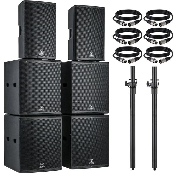 Devine Onyx 15A (2x) + 18SA (4x) set, Audio, Tv en Foto, Luidsprekers, Verzenden
