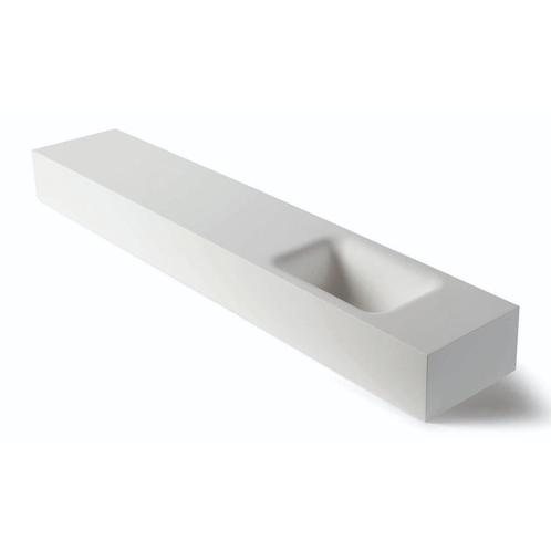 Fontein Luca Sanitair Lea 120x22x12 cm Solid Surface Rechts, Doe-het-zelf en Verbouw, Sanitair, Overige typen, Nieuw, Ophalen of Verzenden