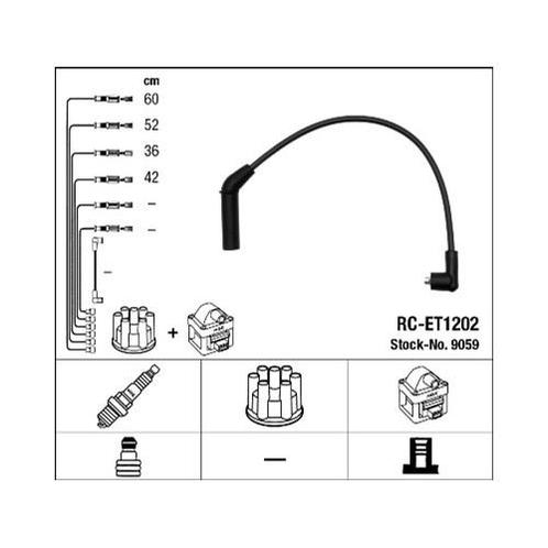 Ngk Rc-Et1202 Bougiekabelset, Computers en Software, Laptop-opladers, Verzenden
