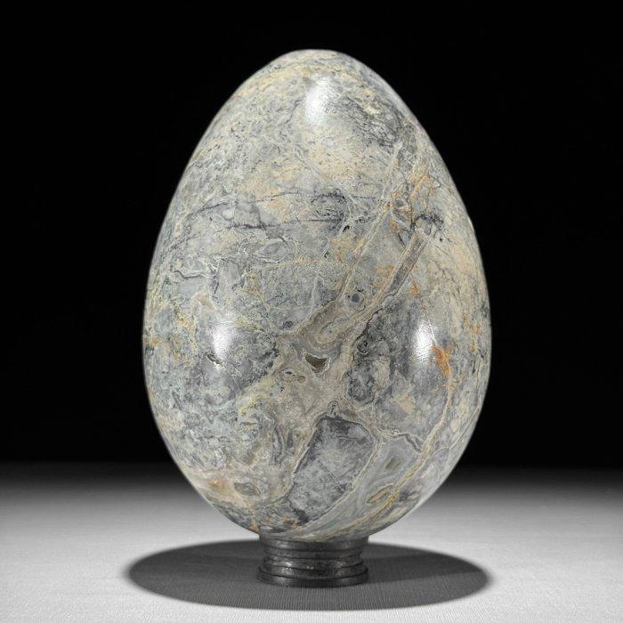 GEEN VEILINGPR ijs - Prachtig paar Maligano Jaspis Ei- en, Antiek en Kunst, Kunst | Designobjecten