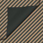 Inpakpapier Kraftpapier Diagonale Strepen Bruin Zwart -, Ophalen of Verzenden, Nieuw, Overige typen