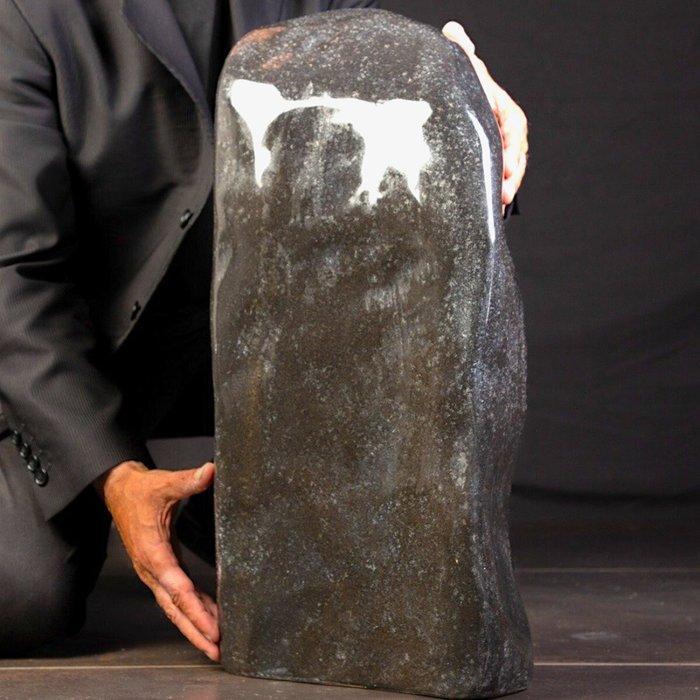 ZELDZAAM - Grote Zwarte Jaspis - Zwarte Jaspis - Hematiet en, Verzamelen, Mineralen en Fossielen