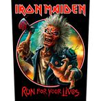 Iron Maiden Run For Your Lives - Backpatch off. merchandise, Ophalen of Verzenden, Nieuw, Kleding
