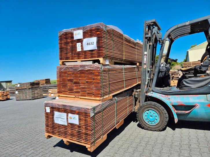 Bangkirai vlonderplanken 21x145mm – €7,95 p/m – partijen, Doe-het-zelf en Verbouw, Hout en Planken, Plank, Nieuw, Minder dan 25 mm