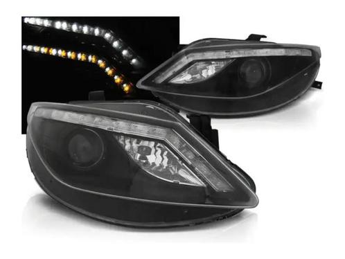 Seat Ibiza 6J Black LED knipperlicht koplamp units, Auto-onderdelen, Verlichting, Nieuw, Seat, Verzenden