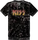 shirts - Kiss  Classic Logo  - Size M Snow Wash Black, Zo goed als nieuw, Verzenden