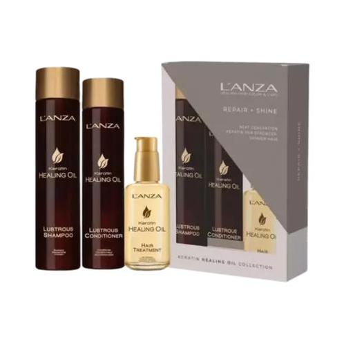 L&#039;Anza Keratin Healing Oil Repair &amp; Shine Set, Sieraden, Tassen en Uiterlijk, Uiterlijk | Haarverzorging, Nieuw, Verzenden