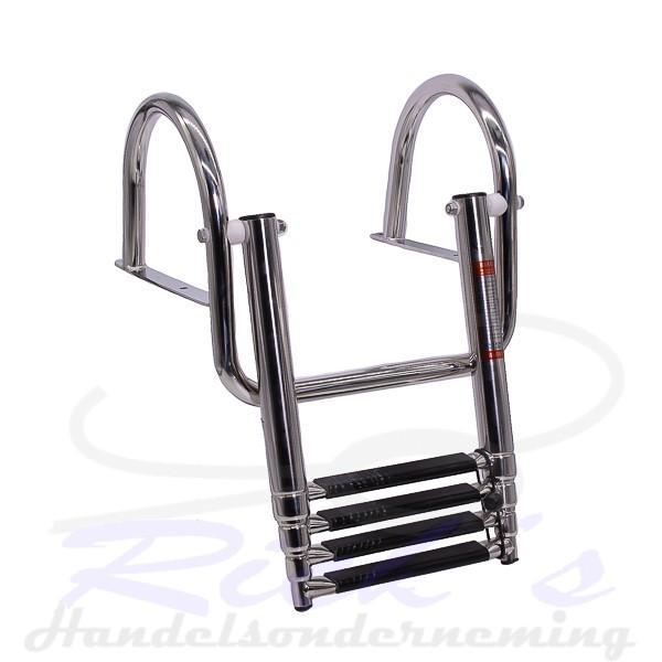 Zwemtrap RVS 316 – Telescopisch – 3 treden – Tender model, Watersport en Boten, Bootonderdelen, Nieuw, Ophalen of Verzenden