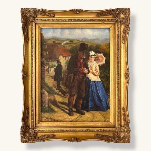 Scuola europea (XX), da William Hemsley - Il postino del, Antiek en Kunst, Kunst | Schilderijen | Klassiek