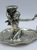 Kaarsenstandaard met oor - Metaal - Art Nouveau Palmatoria
