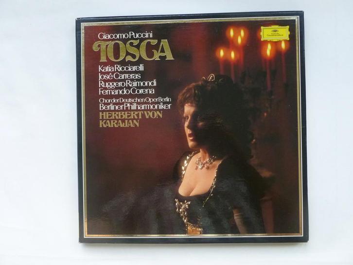 Puccini - Tosca / Herbert von Karajan (2 LP Box), Cd's en Dvd's, Vinyl | Klassiek, Zo goed als nieuw, Verzenden