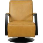Leren draaifauteuil Mood - Granada Amber (cognac) -, Huis en Inrichting, Fauteuils, Nieuw, Ophalen of Verzenden, 50 tot 75 cm