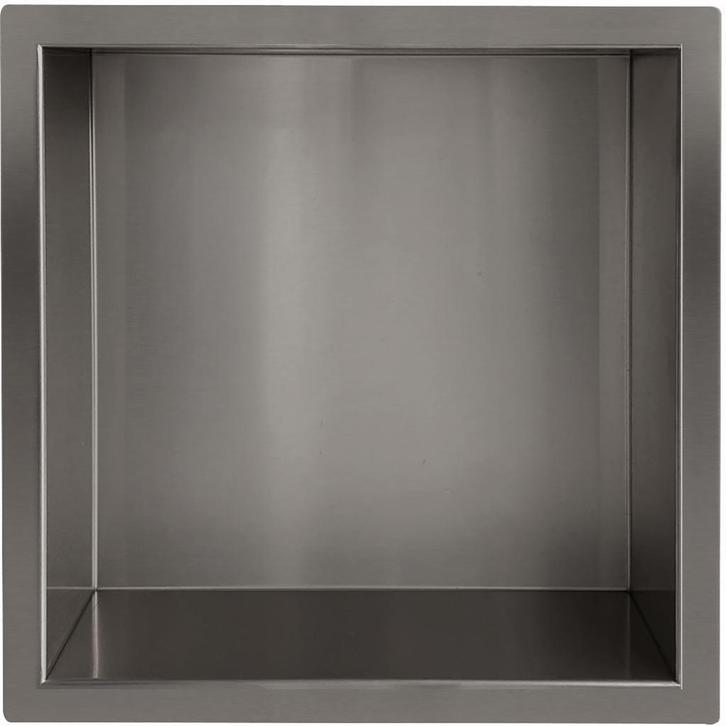 Wiesbaden Demis Inbouwnis - 30x30x10cm - Gunmetal, Doe-het-zelf en Verbouw, Sanitair, Nieuw, Rvs, Ophalen of Verzenden