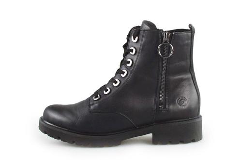 Remonte Veterboots in maat 38 Zwart | 10% extra korting, Kleding | Dames, Schoenen, Zwart, Zo goed als nieuw, Overige typen, Verzenden