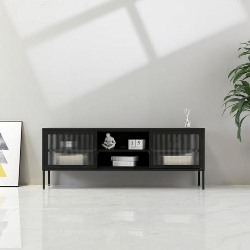 Next Level industrieel metalen tv meubel  - recht, Huis en Inrichting, Stoelen, Zwart, Nieuw, Ophalen of Verzenden