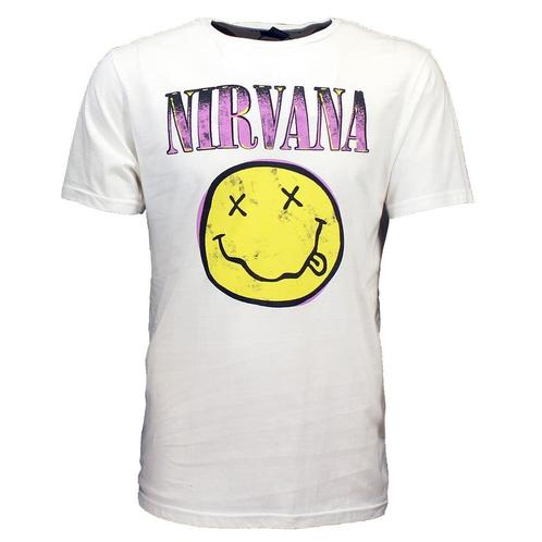 Nirvana Xerox Style Smiley T-Shirt - Officiële Merchandise, Kleding | Heren, T-shirts, Verzenden