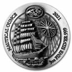 Ruanda Nautical 100 jaar Sedov 3 oz 2021 High Relief - Proof, Postzegels en Munten, Munten | Azië, Zilver, Losse munt, Verzenden