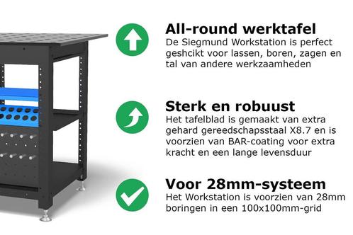 Siegmund 22mm workstation - werkbank Inclusief, Zakelijke goederen, Machines en Bouw | Lastechniek, Ophalen of Verzenden