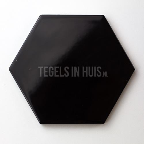 Wandtegel scale hexagon honingraad 6-hoekig zwart, Doe-het-zelf en Verbouw, Tegels, Wandtegels, Nieuw, 10 m² of meer, Keramiek