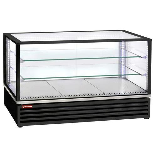 Gekoelde vitrine, EN of GN, geventileerd, 3 niveaus, ZWART, Zakelijke goederen, Horeca | Keukenapparatuur, Koelen en Vriezen, Verzenden