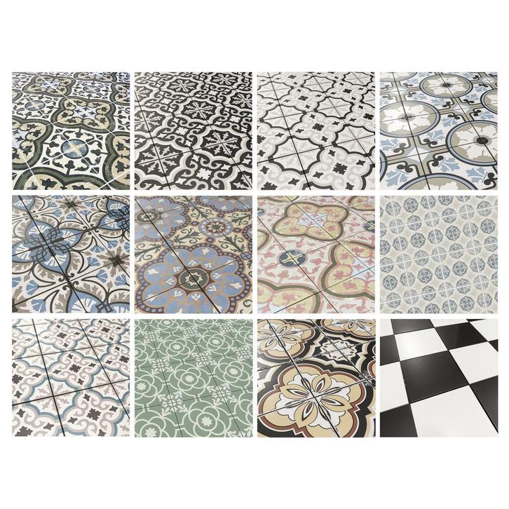 Keramische Portugese tegels vintage 20x20 cm onderhoudsvrij, Doe-het-zelf en Verbouw, Tegels, 20 tot 40 cm, 20 tot 40 cm, 10 m² of meer