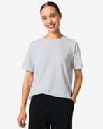 HEMA Dames T-shirt Luna glitter wit, Verzenden, Nieuw