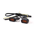 Richtingaanwijzers | Stuurmontage | LED | Zwart | Amber Glas, Verzenden, Nieuw