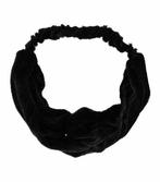 Haarband Twist Velvet Effen Zwart, Nieuw