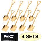 Fako Bijoux® - Dessert Bestek - Schep & Schop - 8 Lepels -, Huis en Inrichting, Verzenden, Nieuw