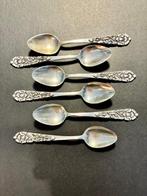 Probably H. Moedakir - Lepel (6) - Zilver - Djokja -800-, Antiek en Kunst, Antiek | Goud en Zilver