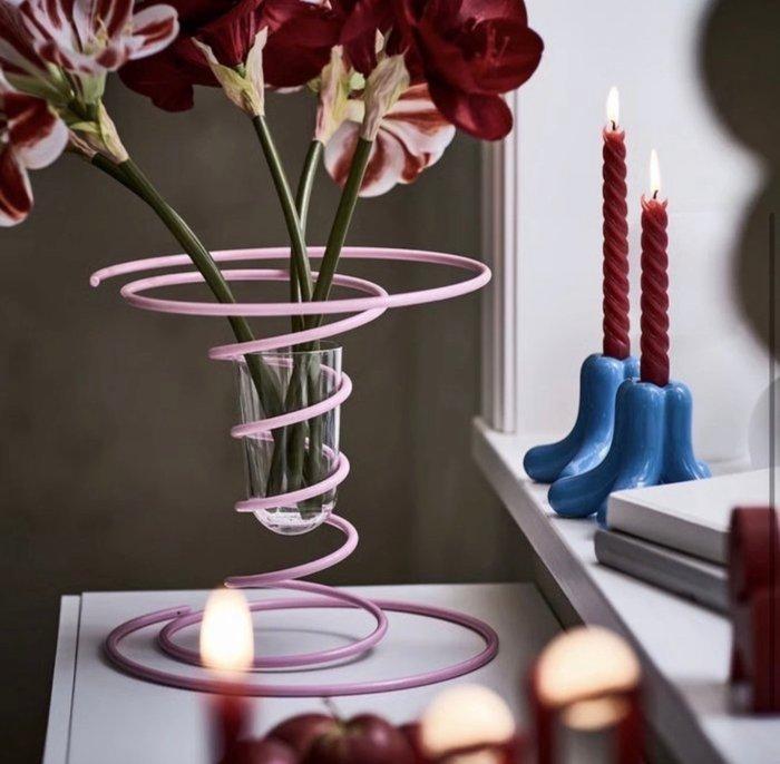 IKEA - Gustaf Westman - Vaas - Glas, Metaal - Vinterfint, Antiek en Kunst, Antiek | Meubels | Stoelen en Banken