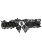 Zwarte Kousenband Met Diamanten Hartje, Verzenden, Nieuw