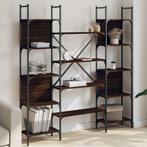 vidaXL Boekenkast 155,5x24x166,5 cm bewerkt hout bruin, Verzenden, Nieuw, Overige houtsoorten
