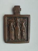 Reis-icoon - Saints Simon, Guriy en Aviv - Brons, Antiek en Kunst