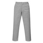 GGM Gastro | (5 stuks) Unisex Kookbroek - Zwart / Wit - |, Kleding | Heren, Broeken en Pantalons, Verzenden, Wit, Nieuw, GGM Gastro