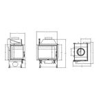 Inbouw Houtkachel Quattro 50 L Links Open Side, Huis en Inrichting, Kachels, Verzenden, Nieuw