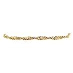 Gouden vintage singapore armband 14 krt, Sieraden, Tassen en Uiterlijk, Armbanden, Ophalen of Verzenden, Nieuw
