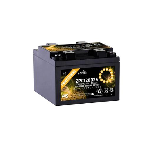 Zenith AGM High Crancking Rate accu | ZPC120030 | 12V 30Ah, Auto-onderdelen, Accu's en Toebehoren, Ophalen of Verzenden