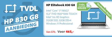 HP Elitebook 830 G8 Ci7-1185G7 | 512GB | 32GB | 13,3 TOUCH beschikbaar voor biedingen