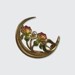 Broche - 14 karaat Geel goud - door Krementz, Sieraden, Tassen en Uiterlijk, Antieke sieraden