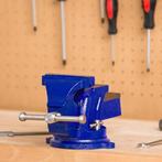 tectake® Bankschroef spanwijdte 125mm voor werkbank - Met aa, Verzenden, Zo goed als nieuw
