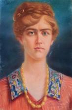 Giacinto Trussardi (1881-1947) - Ritratto di donna, Antiek en Kunst