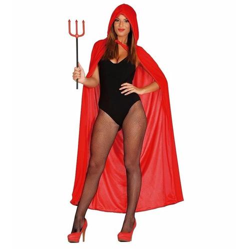 Rode fluwelen verkleed mantel met capuchon - Capes en mant.., Kleding | Dames, Carnavalskleding en Feestkleding, Verzenden