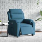 vidaXL Fauteuil elektrisch verstelbaar fluweel blauw, Verzenden, Nieuw
