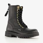 Braqeez leren meisjes veterboots zwart maat 31, Verzenden, Nieuw