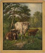 Italian school (late XIX) - Grazing cows, Antiek en Kunst, Kunst | Schilderijen | Klassiek