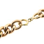 Roségouden gourmetschakel armband | 21,5 cm (heren armband), Sieraden, Tassen en Uiterlijk, Armbanden, Ophalen of Verzenden, Gebruikt