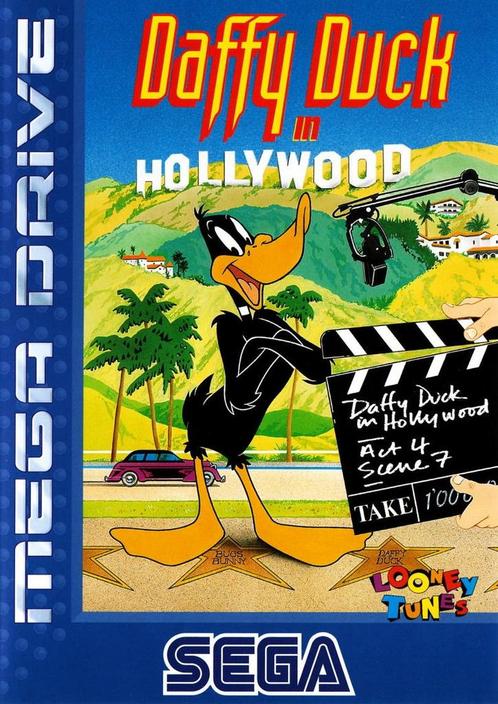 Daffy Duck in Hollywood (zonder handleiding) (Sega MegaDr..., Spelcomputers en Games, Games | Sega, Gebruikt, Verzenden
