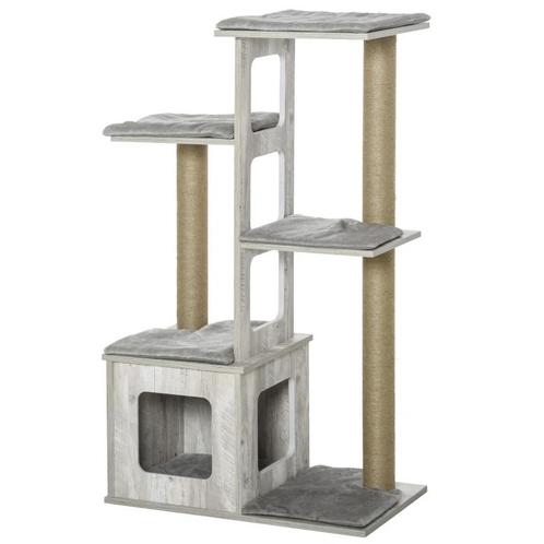 TRUUSK Krabpaal Krabpaal Kattenmeubel Met Meerlaags Cat Acti, Dieren en Toebehoren, Katten-accessoires, Nieuw, Verzenden